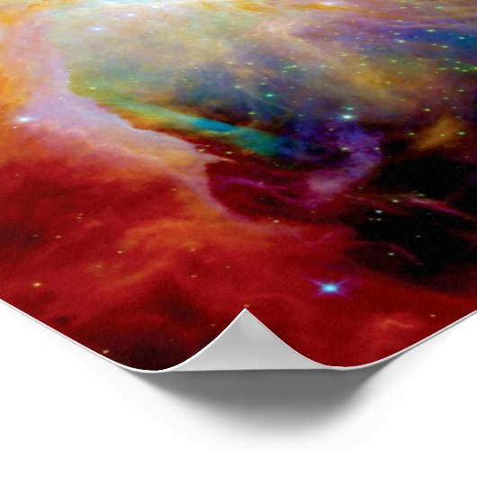 Orion Nebula Hubble Spitzer Telescope Space Poster (Hoek)