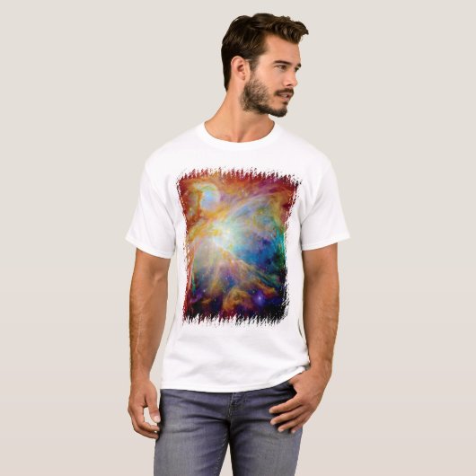 Orion Nebula Hubble Spitzer Telescope Space T-shirt (Voorkant volledig)