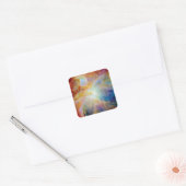 Orion Nebula Hubble Spitzer Telescope Space Vierkante Sticker (Envelop)