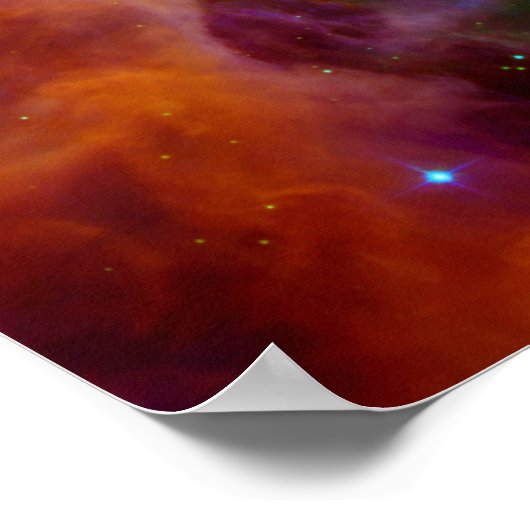 Orion Nebula (Hubble & Spitzer Telescopes) Poster (Hoek)