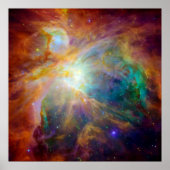 Orion Nebula (Hubble & Spitzer Telescopes) Poster (Voorkant)