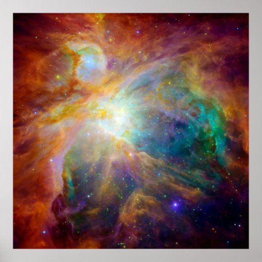 Orion Nebula (Hubble & Spitzer Telescopes) Poster (Voorkant)