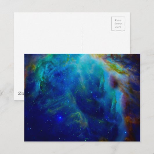 Orion Nebula kosmische melkwegruimte universum Briefkaart (Voorkant / Achterkant)