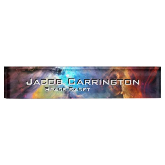 Orion Nebula Naambordje (Voorkant)