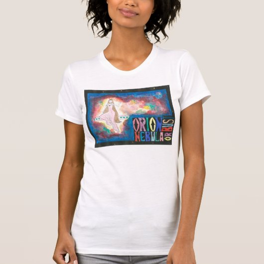 "Orion Nebula" of "Bust"-shirt T-shirt (Voorkant)