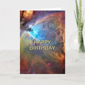 Orion Nebula Out of This World Space Birthday 5x7 Kaart (Voorkant)