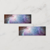 Orion Nebula Paarse Space Mini Visitekaartje (Voorkant / Achterkant)