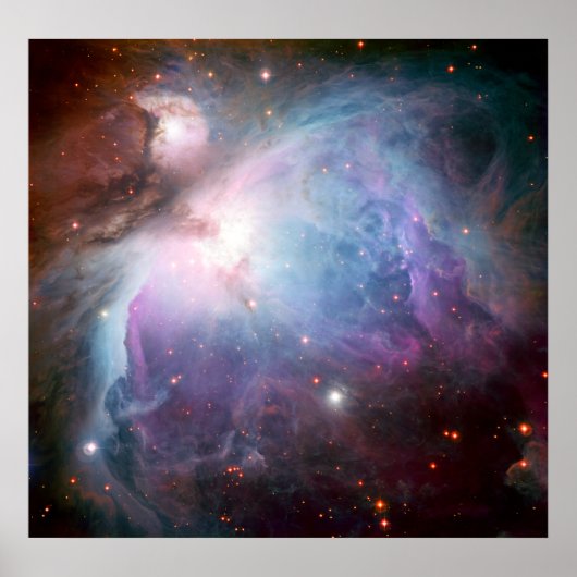 Orion Nebula Paarse Space Poster (Voorkant)
