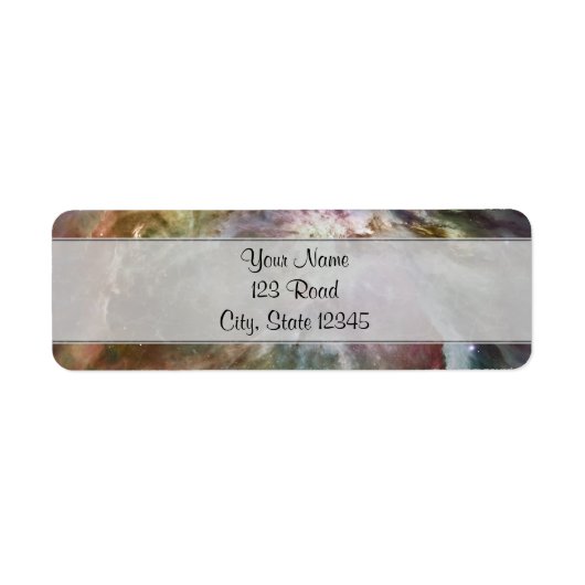 Orion Nebula Pastels Etiket (Voorkant)