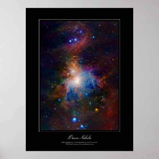 Orion Nebula poster in galerijstijl (Voorkant)