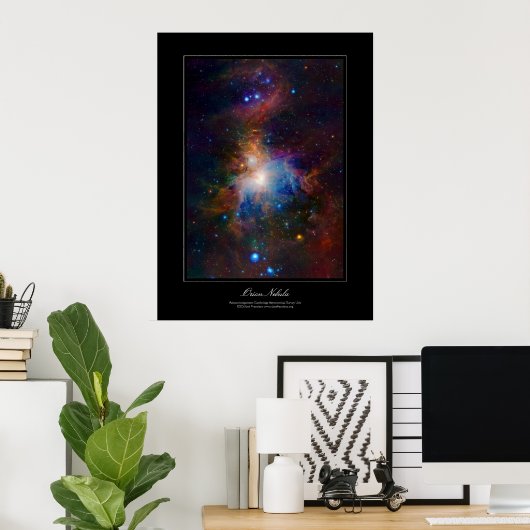 Orion Nebula poster in galerijstijl (Thuiskantoor)