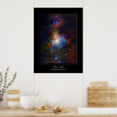 Orion Nebula poster in galerijstijl (Keuken)