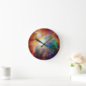 Orion Nebula Rainbow Galaxy Ronde Klok (Huis)