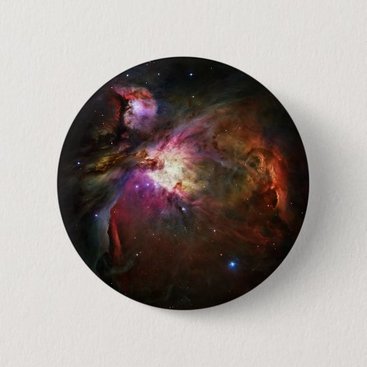 Orion Nebula Ronde Button 5,7 Cm (Voorkant)