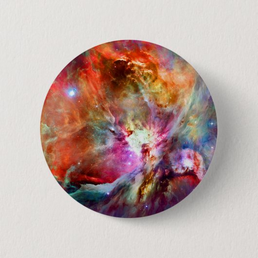 Orion Nebula Ronde Button 5,7 Cm (Voorkant)