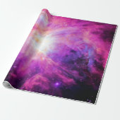 Orion Nebula Roze Paarse Galaxy Wrapping Papier (Uitgerold)