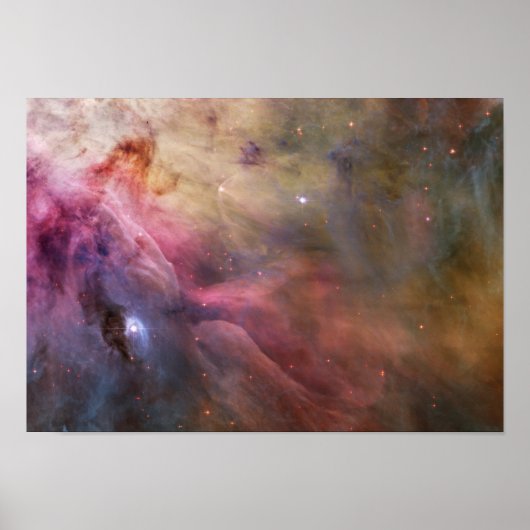 Orion Nebula roze Poster (Voorkant)