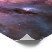 Orion Nebula roze Poster (Hoek)