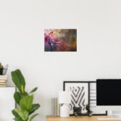 Orion Nebula roze Poster (Thuiskantoor)