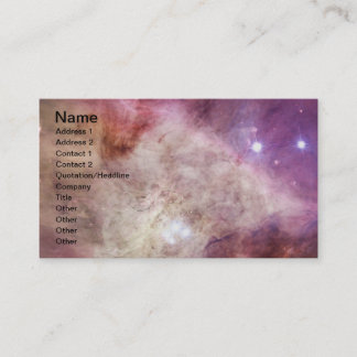 Orion Nebula roze Visitekaartje