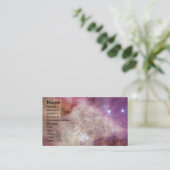 Orion Nebula roze Visitekaartje (Staand voorkant)