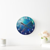 Orion Nebula shimmering blue NASA Ronde Klok (Huis)