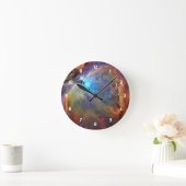 Orion Nebula Space Galaxy Clock Ronde Klok (Huis)