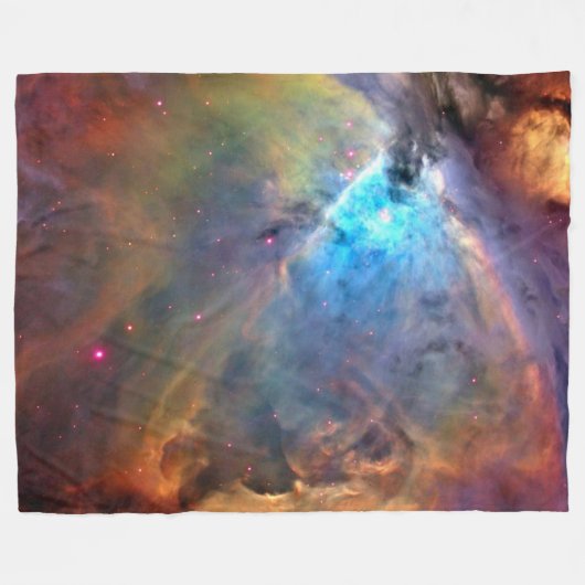 Orion Nebula Space Galaxy Fleece Deken (Voorkant (Horizontaal))