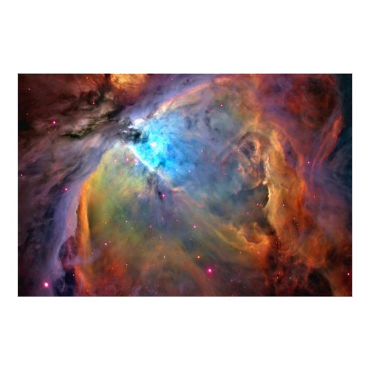 Orion Nebula Space Galaxy Foto Print X LG 60x40 Foto Afdruk (Voorkant)