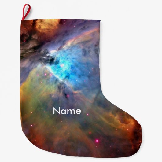 Orion Nebula Space Galaxy Grote Kerstsok (Voorkant)