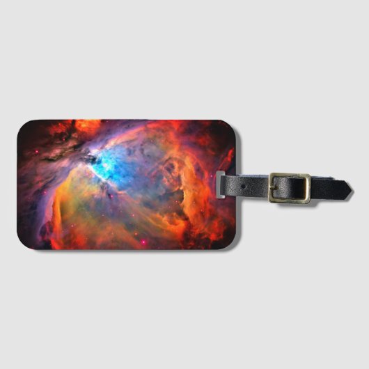 Orion Nebula Space Galaxy hoog contrast Bagagelabel (Voorkant (horizontaal))