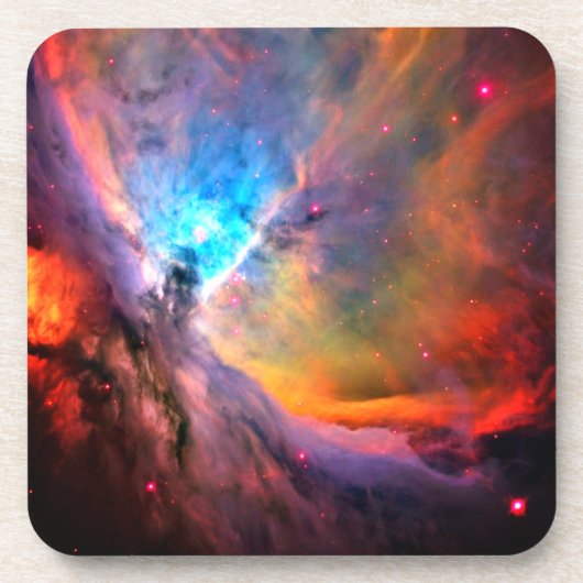 Orion Nebula Space Galaxy hoog contrast Bier Onderzetter (Voorkant)
