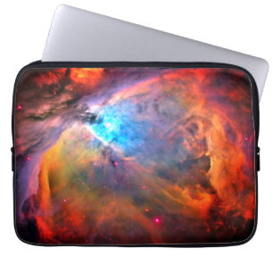 Orion Nebula Space Galaxy hoog contrast Laptop Sleeve