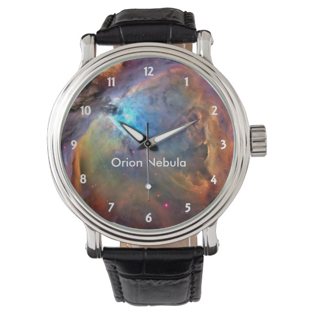 Orion Nebula Space Galaxy Horloge (Voorkant)