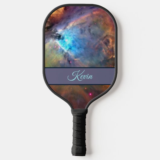 Orion Nebula Space Galaxy Jouw naam Pickleball Paddle (Achterkant)
