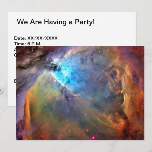 Orion Nebula Space Galaxy Kaart (Voorkant / Achterkant)