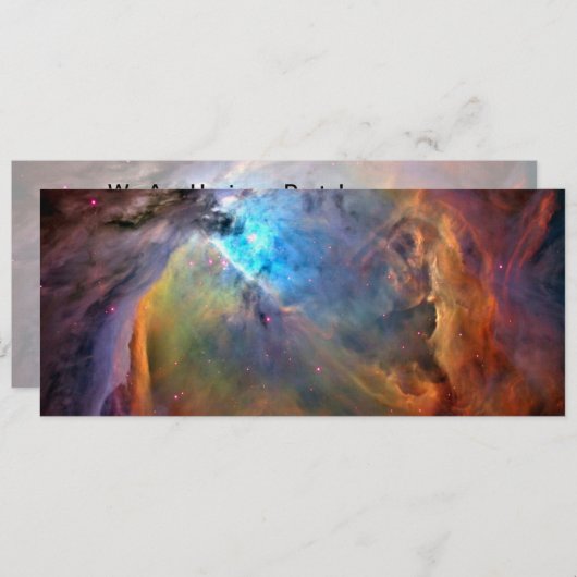 Orion Nebula Space Galaxy Kaart (Voorkant / Achterkant)