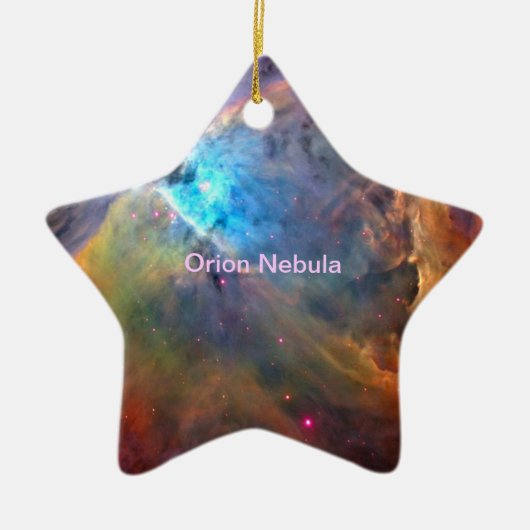 Orion Nebula Space Galaxy Keramisch Ornament (Voorkant)