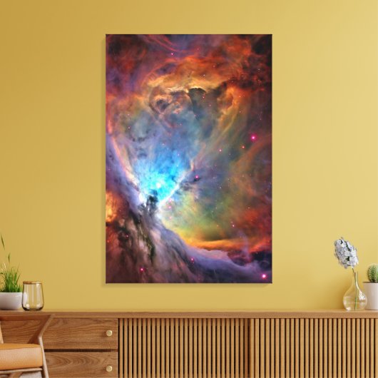 Orion Nebula Space Galaxy low contrast Canvas Afdruk (Insitu (Woonkamer))
