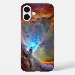 Orion Nebula Space Galaxy low contrast iPhone 16 Plus Hoesje