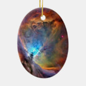 Orion Nebula Space Galaxy low contrast Keramisch Ornament (Achterkant)