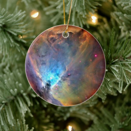 Orion Nebula Space Galaxy low contrast Keramisch Ornament (Boom)