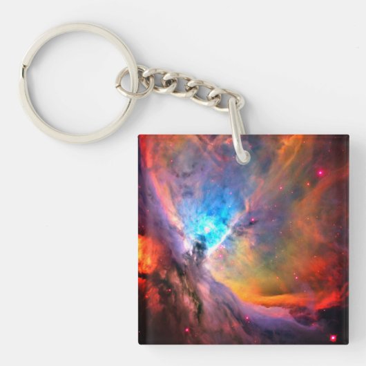 Orion Nebula Space Galaxy low contrast Sleutelhanger (Voorkant)