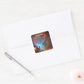 Orion Nebula Space Galaxy low contrast Vierkante Sticker (Envelop)