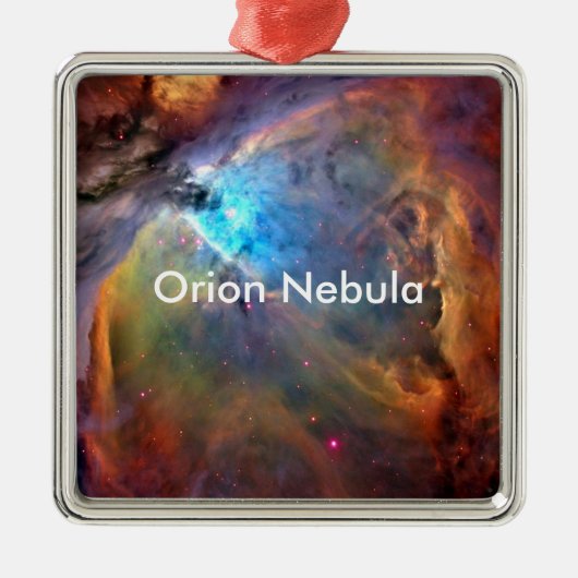 Orion Nebula Space Galaxy Metalen Ornament (Voorkant)