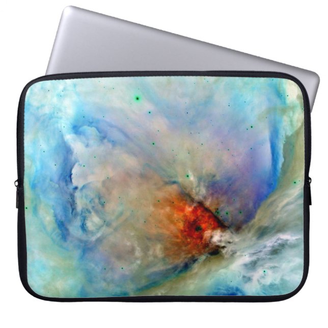 Orion Nebula Space Galaxy negatief Laptop Sleeve (Voorkant)