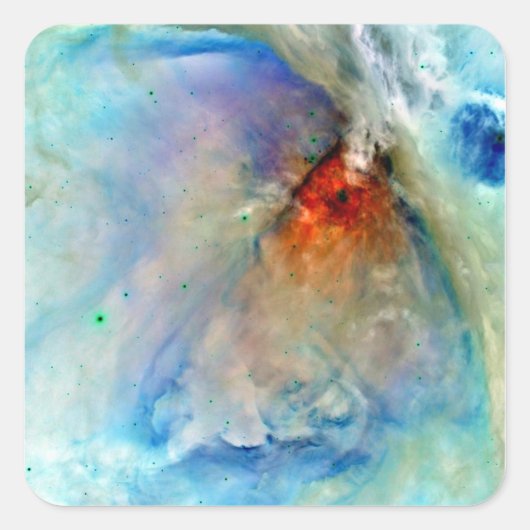 Orion Nebula Space Galaxy negatief Vierkante Sticker (Voorkant)