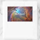 Orion Nebula Space Galaxy Rechthoekige Sticker (Tas)