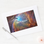 Orion Nebula Space Galaxy Rechthoekige Sticker (Envelop)