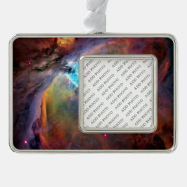 Orion Nebula Space Galaxy Verzilverd Omlijst Ornament